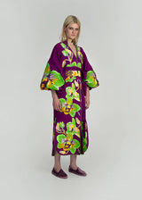 Orchid embroidered kaftan
