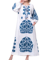 Embroidered applique dress
