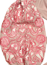 Dusty pink Kaftan with embroidery