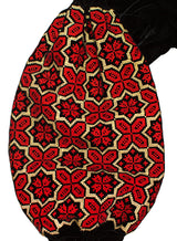Velvet kaftan with embroidery