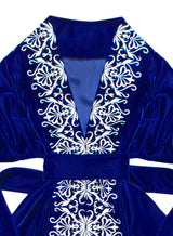 Blue Kaftan with embroidery
