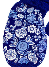 Blue Kaftan with embroidery