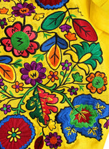 Long embroidered Boho style kaftan