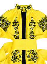 Yellow Boho style Kaftan