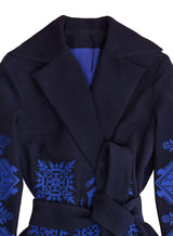 Coat with embroidery